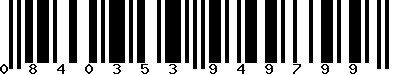 EAN-13 : 0840353949799