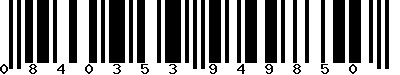 EAN-13 : 0840353949850