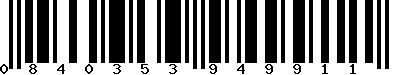 EAN-13 : 0840353949911