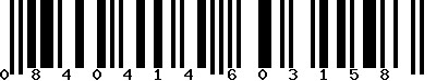 EAN-13 : 0840414603158