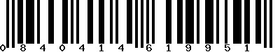 EAN-13 : 0840414619951