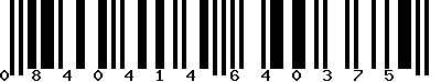 EAN-13 : 0840414640375