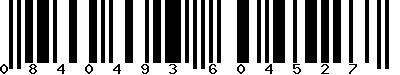 EAN-13 : 0840493604527