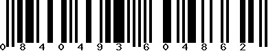 EAN-13 : 0840493604862