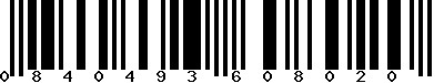 EAN-13 : 0840493608020