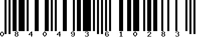 EAN-13 : 0840493610283