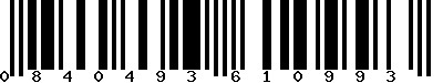 EAN-13 : 0840493610993