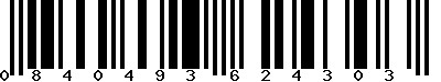 EAN-13 : 0840493624303