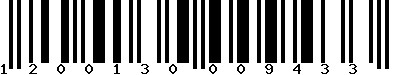 EAN-13 : 1200130009433
