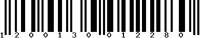 EAN-13 : 1200130012280