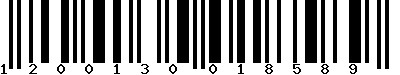 EAN-13 : 1200130018589
