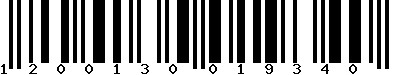 EAN-13 : 1200130019340