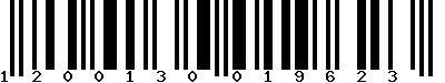 EAN-13 : 1200130019623 EAN-13 : 1200130019623