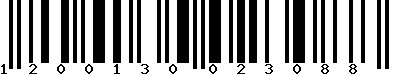 EAN-13 : 1200130023088