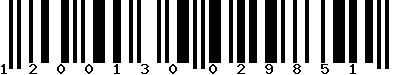 EAN-13 : 1200130029851