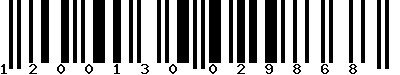 EAN-13 : 1200130029868
