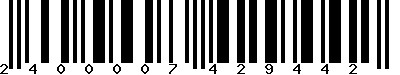 EAN-13 : 2400007429442