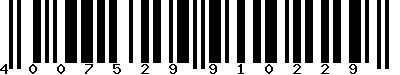 EAN-13 : 4007529910229
