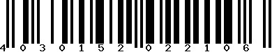 EAN-13 : 4030152022106