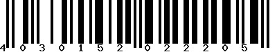 EAN-13 : 4030152022205