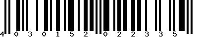 EAN-13 : 4030152022335