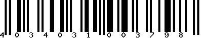 EAN-13 : 4034031003798