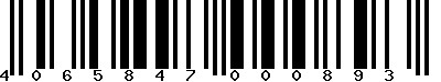 EAN-13 : 4065847000893