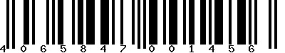 EAN-13 : 4065847001456