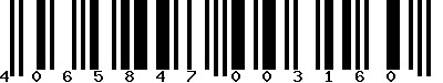 EAN-13 : 4065847003160