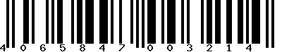 EAN-13 : 4065847003214