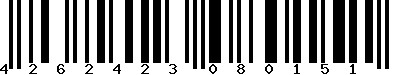 EAN-13 : 4262423080151