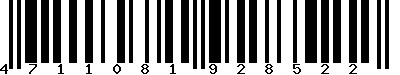EAN-13 : 4711081928522