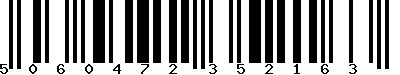 EAN-13 : 5060472352163