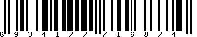 EAN-13 : 6934177716874