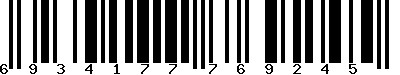 EAN-13 : 6934177769245