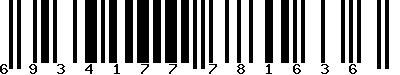 EAN-13 : 6934177781636 EAN-13 : 6934177781636
