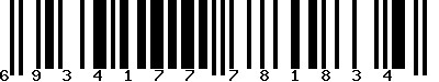 EAN-13 : 6934177781834