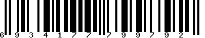 EAN-13 : 6934177799792