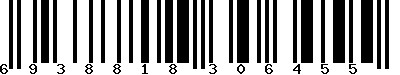 EAN-13 : 6938818306455