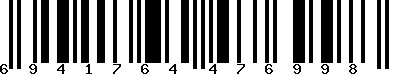 EAN-13 : 6941764476998