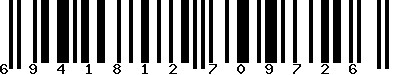 EAN-13 : 6941812709726