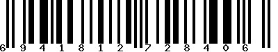 EAN-13 : 6941812728406