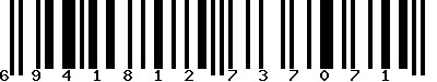 EAN-13 : 6941812737071 EAN-13 : 6941812737071
