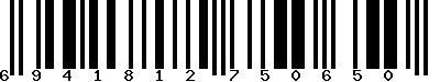 EAN-13 : 6941812750650