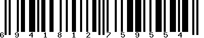 EAN-13 : 6941812759554