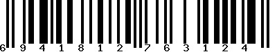 EAN-13 : 6941812763124