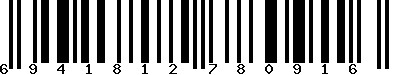 EAN-13 : 6941812780916