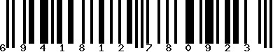 EAN-13 : 6941812780923