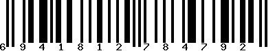 EAN-13 : 6941812784792