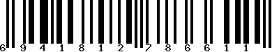 EAN-13 : 6941812786611